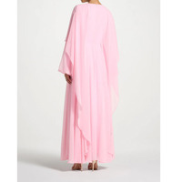 Robe longue de soirée élégante et modeste pour femme, en polyester et mousseline, style abaya, kaftan islamique décontracté, grande taille, ODM