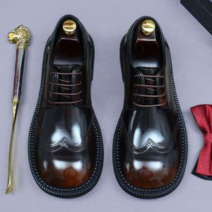 Zapatos de Hombre de Cuero Genuino, Estilo Inglés, Casuales de Negocios, Multiusos, Modernos, Zapatos Formales para Boda - Product Image 2