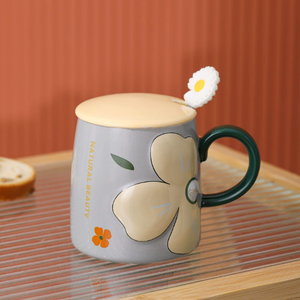 Tasses en porcelaine personnalisables avec design de dessin animé, 400 ml, compatibles lave-vaisselle et micro-ondes, pour café, thé, eau, cadeaux d'affaires, logo personnalisé - Product Image 5