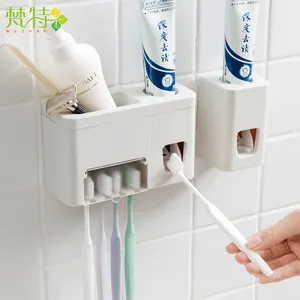 Fabriek Muur Gemonteerde Tandenborstel Houder En Tandpasta Dispenser Combineren