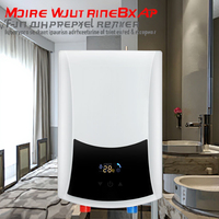 Réservoir de chauffe-eau numérique domestique électrique Système d'eau chaude continu Écran tactile pour les ménages Hôtels Anglais LED Plastique