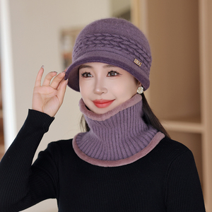 <span class=keywords><strong>Ensemble</strong></span> bonnet et <span class=keywords><strong>écharpe</strong></span> et chapeau pour femmes, anti-froid, d'hiver, à la mode et bon marché - Product Image 4