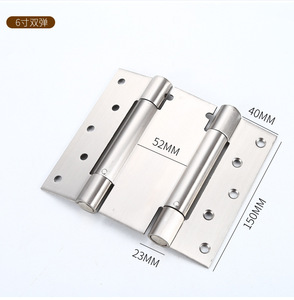 Bisagra de acero inoxidable con doble apertura y amortiguación de resorte para puertas de armario y gabinetes de cocina, silenciosa y con diseño moderno - Product Image 6