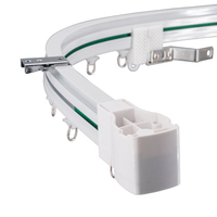 WINTOM Mini Sistema de Riel Curvo Motorizado para Cortinas con Controlador Inteligente Bluetooth para Cocina, Sala de Estar y Oficina