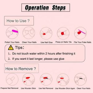 24 <span class=keywords><strong>Uñas</strong></span> Postizas Acrílicas para Mujer, Diseño Simple, Mediano Largo, Cuadradas, <span class=keywords><strong>Degradado</strong></span> en <span class=keywords><strong>Rosa</strong></span> Nude <span class=keywords><strong>y</strong></span> <span class=keywords><strong>Blanco</strong></span> - Product Image 6