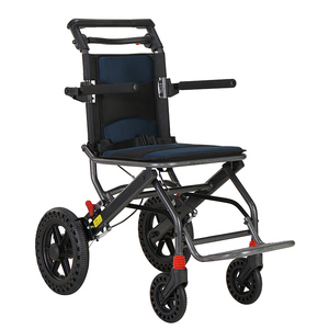 Impresión de transferencia de carbono, marco de aleación de aluminio, neumáticos, silla de rueda de goma sólida para ancianos y discapacitados - Product Image 2