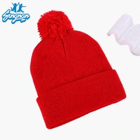 Bonnet en coton à carreaux unisexe avec pompon, tricoté, pour l'hiver, avec logo personnalisé, pour le ski, les voyages en plein air