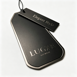 Etiquetas colgantes personalizadas, impresión de ropa, etiquetas de papel, etiquetas colgantes negras, etiquetas de precio, etiquetas personalizadas para marcas de ropa - Product Image 3