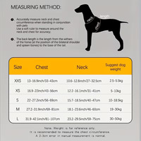 Harnais de luxe robuste anti-traction pour chien avec laisse et anneau en P pour la promenade des chiens de taille moyenne à grande, usage quotidien en extérieur