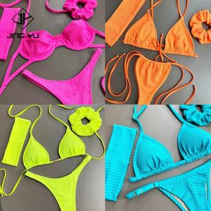 Maillots de bain brésiliens en string de luxe métallique Designer 2024, crochet personnalisé, bikinis pour femmes, ensemble de bikinis pour femmes - Product Image 5