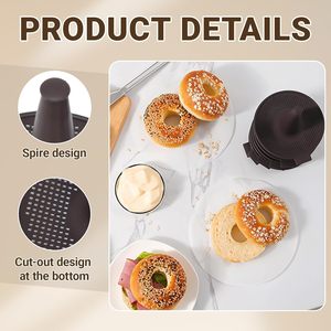 Stampo per Ciambelle Set di 6 Pezzi Stampi per <span class=keywords><strong>Pasticceria</strong></span> per Bagel e Ciambelle Teglie per Dolci Fatti in Casa - Product Image 6