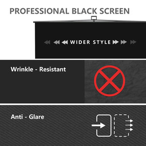 RAUBAY 78.7 x 82.7in Large Collapsible Black <b>Backdrop</b> Screen Portable Retractable Panel Photo Nude Background with <b>Stand</b> - Product Image 3