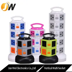 Factory Sale New Products Upgraded Vertical Extension Lead Multi Power <strong>Plug</strong> Strip <strong>Tower</strong> With USB ports - Product Image 4
