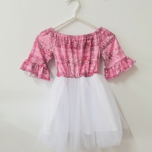 En Stock, Vestido de Princesa Rosa con Lentejuelas <span class=keywords><strong>y</strong></span> Hombros Descubiertos para Muñeca de 18 Pulgadas <span class=keywords><strong>y</strong></span> Niña, Vestido Tutú American Girl para Niñas de 3 a 10 Años - Product Image 4