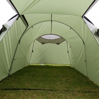 Tente de camping professionnelle pour l'extérieur, une pièce, un salon, double couche, imperméable, type tunnel