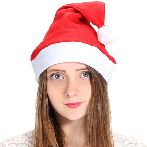Fête <span class=keywords><strong>de</strong></span> Noël Chapeaux <span class=keywords><strong>de</strong></span> Noël non tissés bon marché Ornements <span class=keywords><strong>de</strong></span> festival ordinaires pour adultes et enfants Fournitures <span class=keywords><strong>de</strong></span> fête - Product Image 1