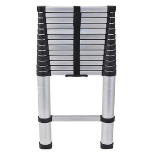 Échelle télescopique en aluminium gain de place 3,8 m Rétraction à un bouton pour la décoration de la maison DIY - Product Image 1