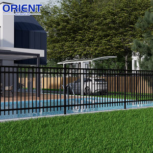 Clôture en aluminium soudé de style attrayant, imperméable, antirouille, prix de gros en vrac, économique, efficace, clôture de jardin extérieure pour villa - Product Image 6