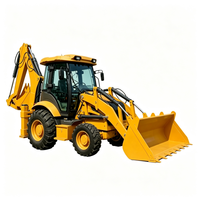 Backhoe Loader dan Excavator-Loader dengan Sistem Offset Fleksibel untuk Penggalian Parit Pinggir Jalan