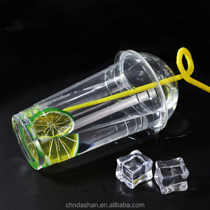 Vasos Desechables Transparentes de PET de 16 oz con Logotipo Personalizado de la Marca Dashan, Tapa para Té de Burbujas Matcha <span class=keywords><strong>Boba</strong></span>, Café Helado - Product Image 4