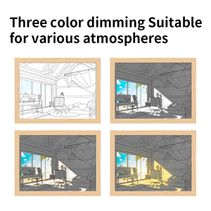 Cornice <span class=keywords><strong>per</strong></span> foto <span class=keywords><strong>con</strong></span> pittura leggera cornice in resina personalizzata <span class=keywords><strong>cornici</strong></span> <span class=keywords><strong>per</strong></span> foto in legno <span class=keywords><strong>con</strong></span> pittura a luce LED <span class=keywords><strong>per</strong></span> dipinti di luce e display di immagini - Product Image 4