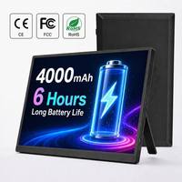 15.6 Inch Portable Monitor FHD 1080P IPS Display with USB C and HDIM Ultra Slim Travel Screen Extender for Laptop and Gaming
