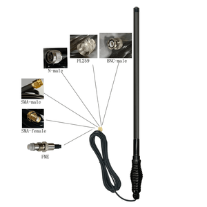 เสาอากาศรถยนต์แบบสองย่านความถี่ VHF UHF สำหรับออฟโรด ทำจากไฟเบอร์กลาส 144/430mhz หรือ 698-2700mhz 4G CB  แบบ Heavy Duty - Product Image 2