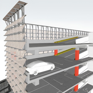 Panneau perforé en aluminium anodisé, design industriel pour murs-rideaux extérieurs, façade métallique anti-corrosion - Product Image 3