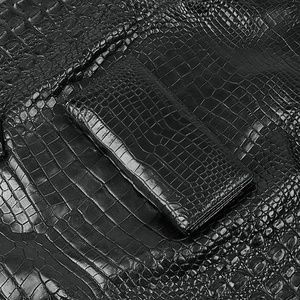 Cartera Larga de Cuero de Cocodrilo para Hombre, Clip para Traje de Negocios, Tarjetero, Billetera Casual de Cuero, Auténtico Cuero de Vientre de Cocodrilo - Product Image 4