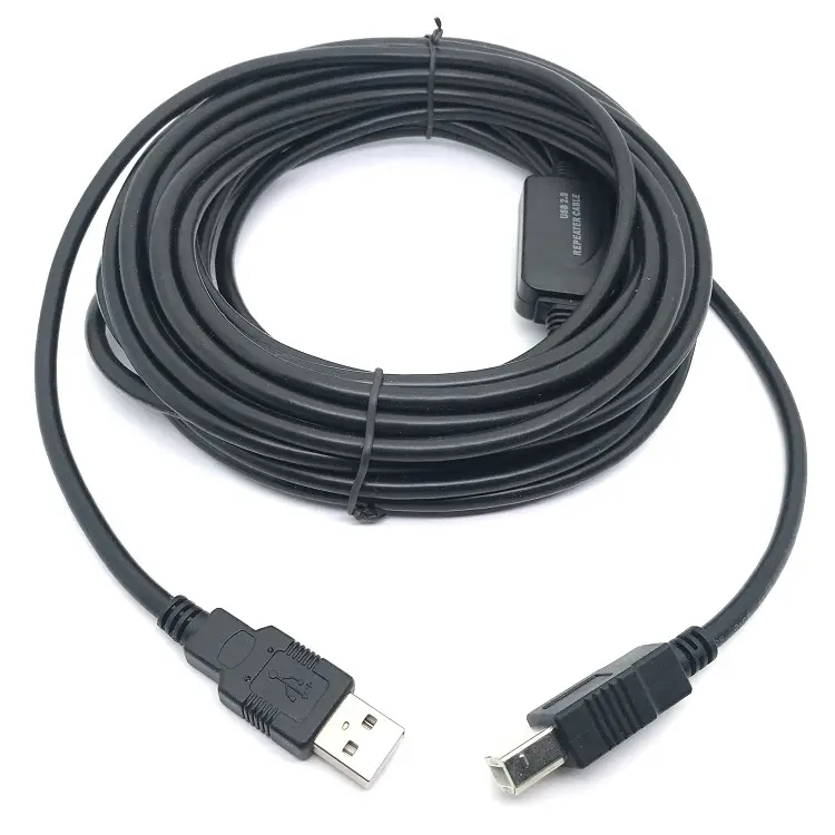 China factory 5m 10m 15m 20m High speed usb 2.0 am bm active repeater cable for printer