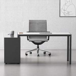 <span class=keywords><strong>Table</strong></span> de secrétaire de bureau en forme de L, meuble de bureau, moderne, avec tiroirs de rangement, nouveau Design, 2022 - Product Image 2