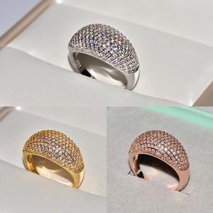 Anillo de Eternidad con Diseño Geométrico de Estrella de Lujo, Chapado en Cobre con Circonitas, para Mujer, Moda Transfronteriza entre Europa y Estados Unidos, Marca Chenrui - Product Image 6