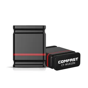 Comfast toptan CF-WU810N USB 2.0 WiFi kablosuz adaptör Mini 150M ağ LAN kartı 150Mbps 802.11 n 2.4G wifi adaptörü nano usb