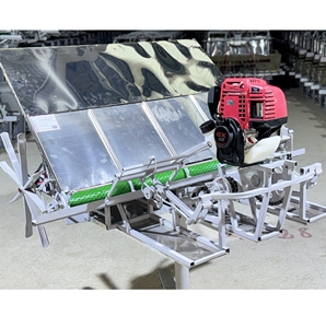 Heavy Duty Agricultural Equipment 4 <b>Row</b> 25 cm Hand Push Planting <b>Machine</b> Precision Seed Drill with Uniform Seed Distribution - Product Image 1