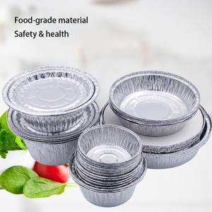 Tốt nhất priceb thân thiện với môi dùng một lần nhôm lá Hộp thực phẩm 18460 Vòng lá nướng bát có nắp đậy cho takeout container - Product Image 6