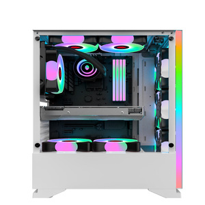 Wholesale White Pink Black PC <strong>Case</strong> Ocean View Through Light <strong>Design</strong> Pc <strong>Case</strong> M-atx Glass Gaming <strong>Computer</strong> <strong>Case</strong> - Product Image 2