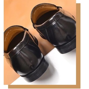 Mocassins en cuir véritable pour hommes, bout rond, à enfiler, semelle extérieure en caoutchouc respirant, semelle intermédiaire en EVA, toutes saisons, chaussures décontractées pour affaires - Product Image 4