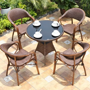 FYZK Sedute da Esterno in Rattan di Alta Qualità, Impermeabili, per Giardino, Resort, Parco, Balcone, Cortile, Ristorante, Cucina - Product Image 2