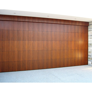 Porte de <span class=keywords><strong>garage</strong></span> coulissante automatique de haute qualité en acier à grille de bois, moderne et électrique, pour maisons (USA) - Product Image 6