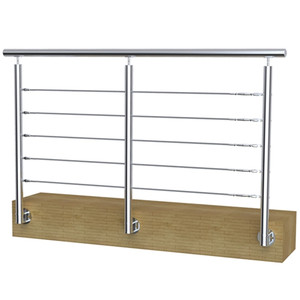 <span class=keywords><strong>Homedeco</strong></span>, barandilla de escalera de acero inoxidable a la moda, balaustres de Metal, sistema de balaustrada, pasamanos de vidrio para aplicación de balcón - Product Image 1