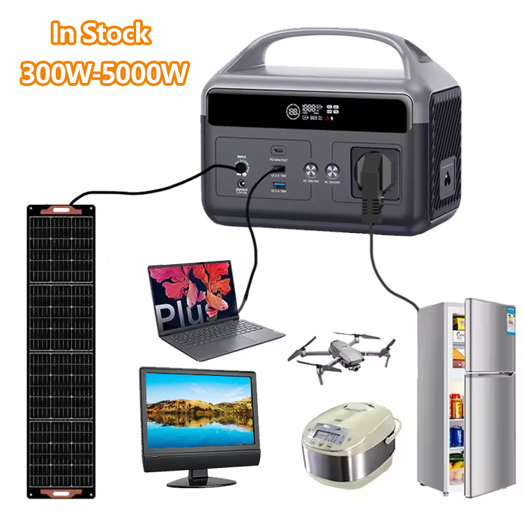 Солнечный генератор 200 Вт 300 Вт 600 Вт 1000w1500w 220 В литиевая батарея солнечный генератор портативная электростанция 200 Вт