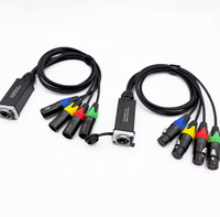 Fabrik-Großhandel 4-Kanal 5-Pin XLR Stecker-Buchse Audio-Interface Netzwerk-Konverter Lautsprecher-Mixer