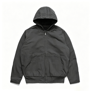 Veste de travail classique en toile lavée à capuche pour homme, style américain, printemps-automne - Product Image 2