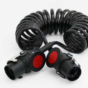 Xe tải Trailer dây điện bảy Lõi 7 Lõi 7 Pin non-abs 7-cách cuộn cáp với mùa xuân bảo vệ và kết nối - Product Image 5