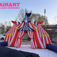 Arche gonflable de cirque de qualité commerciale, en tissu Oxford imperméable, accessoire d'entrée de cirque gonflable pour activités extérieures