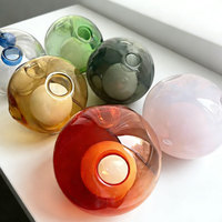 Abat-jour en verre globe coloré personnalisé pour lustre et suspension, décoration luminaire