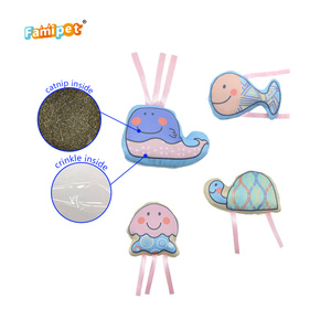 Juguete de Peluche para Gatos, Diseño de Organismos Marinos Coloridos, Personalizado por el Fabricante Famipet, con Catnip - Product Image 2