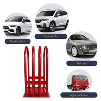 Tonctools Cage de sécurité robuste en métal pour gonflage de pneus, protection portable contre les chocs de roues, équipement professionnel de réparation de pneus pour garage