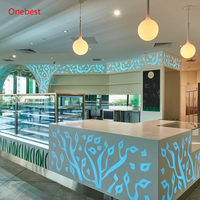 Ensembles de comptoirs de bar et présentoirs de bar LED modernes de style européen, design commercial haut de gamme et éclairé