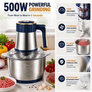 Meat Chopper Household Professional Small Mini 2l 3l 5l Automatic Stainless Steel Electric Meat Grinder <b>Machine</b> for <b>Home</b> Use - Product Image 2